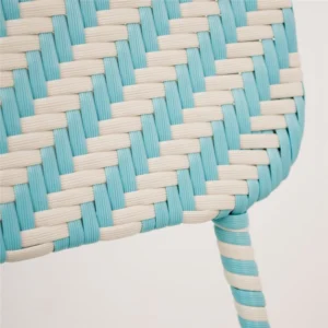 mobiliario-contract-silla atina azul blanco ratan sintetico estructura hierro 4
